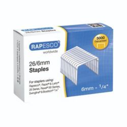 RAPESCO STAPLES 6MM 26/6 PK5000