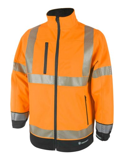 HIVIS TWO TONE SOFTSHELL OR/BLK XXL SSTT
