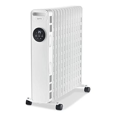 2KW DIGITAL OIL FILLED RADIATOR WITH TIMER WHITE