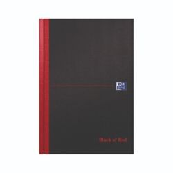 BLACK N RED CASEBOUND NOTEBOOK B5