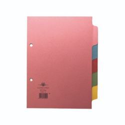 CONCORD SUBJECT DIVIDERS 5PT A5