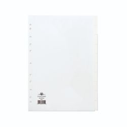 CONCORD SUBJECT DIVIDERS WHT 10 PART