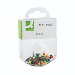 Q-CONNECT ASSORTED MAP PINS PK600