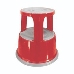 Q-CONNECT RED METAL STEP STOOL