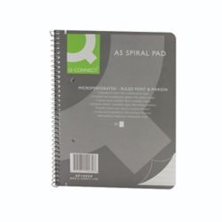 Q-CONNECT RULED SPIRAL SC PAD A5 PK5