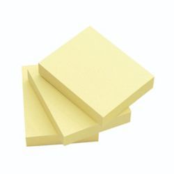 Q CONNECT QUICK STICKY NOTE 51X76MM YLW
