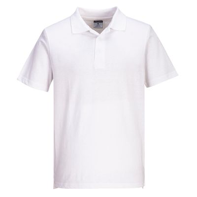 L210 Lightweight Jersey Polo Shirt (48 in a box) White XL Regular