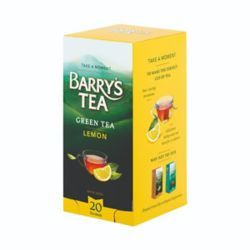 BARRYS ORGANIC GREEN TEA/LEMON PK20