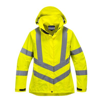LW70 Hi-Vis Women's Breathable Rain Jacket Yellow M R