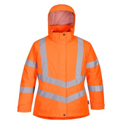 LW74 Hi-Vis Women's Winter Jacket Orange S Regular