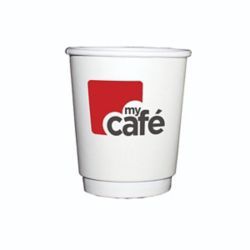 MYCAFE 8OZ DOUBLE WALL HOT CUPS
