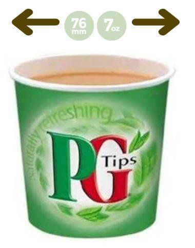 Kenco In-Cup PG Tips White 25's 76mm Pap