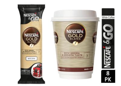Nescafe & Go Gold Blend White Cups (Slee