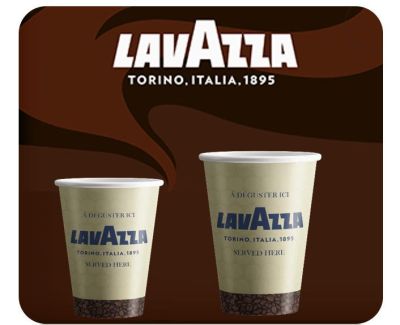 Lavazza 8oz Double Walled Embossed Cups 