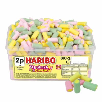 Haribo Rhubarb & Custard Tub 300's