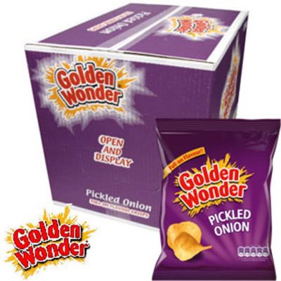 Golden Wonder Crisps Pickled Onion Pack 