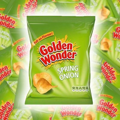 Golden Wonder Crisps Spring Onion Pack 3