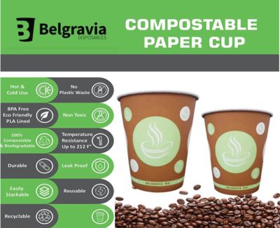 Belgravia 8oz Biodegradable Paper Cups 5
