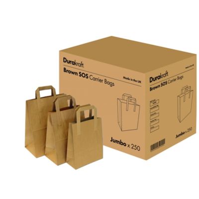 DuraKraft Medium Brown Paper Bag Pack 25