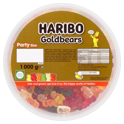 Haribo Gold Bears 1kg Drum