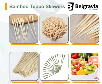 Belgravia Bamboo Paddle Skewers 9cm Pack