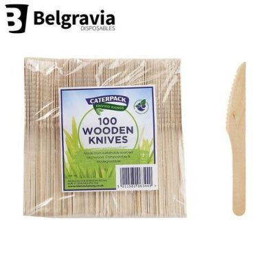 Belgravia CaterPack Wooden Knives Pack 1