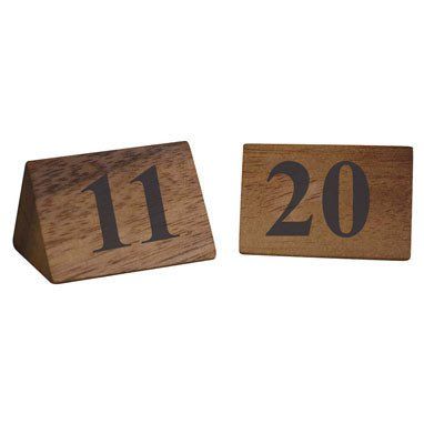 Zodiac Naturals Wooden Table Numbers 11-
