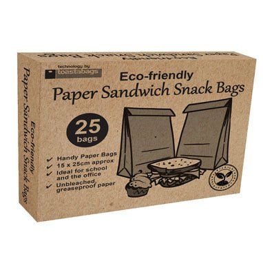 Planit Eco Friendly Paper Sandwich Bags 
