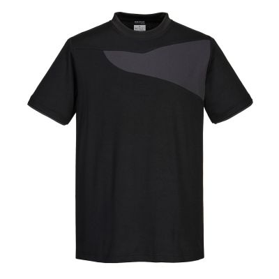 PW211 PW2 Cotton Comfort T-Shirt S/S Black/Zoom Grey L Regular