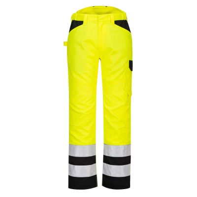 PW241  PW2 Hi-Vis Service Trousers Yellow/Black 28 Regular