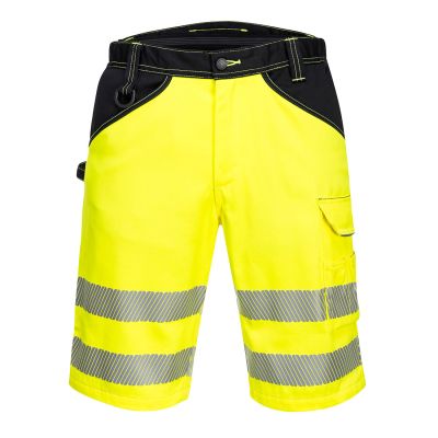 PW348 PW3 Hi-Vis Shorts Yellow/Black 30 Regular