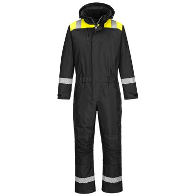 PW353 PW3 Winter Coverall Black/Yellow L Regular