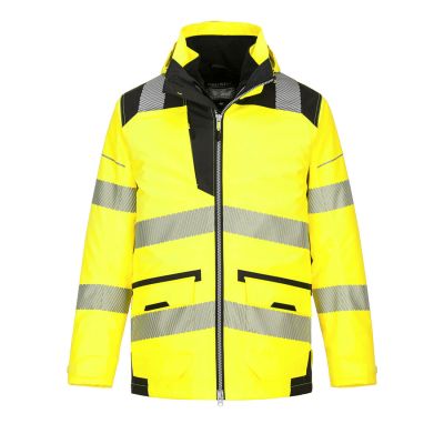 PW367 PW3 Hi-Vis Breathable 5-in-1 Jacket Yellow/Black L Regular