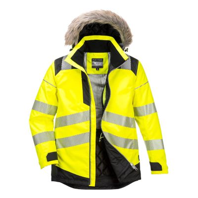 PW369 PW3 Hi-Vis Winter Parka Jacket Yellow/Black M Regular