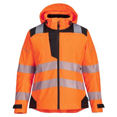 PW389 PW3 Hi-Vis Women's Rain Jacket Orange/Black XL Regular