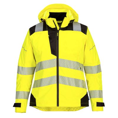PW389 PW3 Hi-Vis Women's Rain Jacket Yellow/Black S Regular