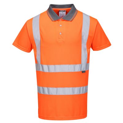 RT22 Hi-Vis Polo Shirt S/S  Orange 4XL Regular