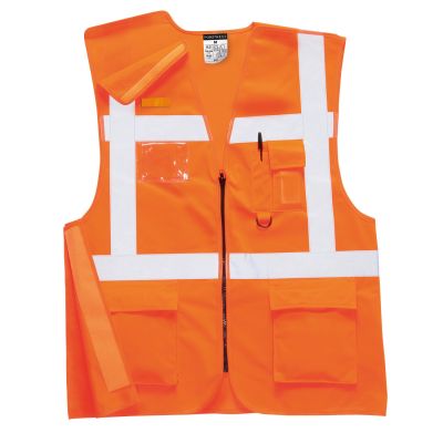 RT26 Hi-Vis Zip Executive Vest  Orange XL Regular