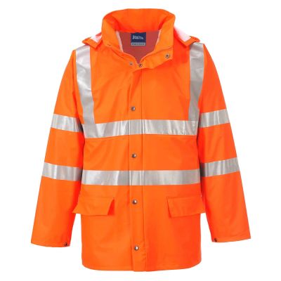 RT50 Sealtex Ultra Hi-Vis Rain Jacket  Orange XS Regular