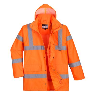RT60 Hi-Vis Breathable Rain Traffic Jacket Orange S Regular