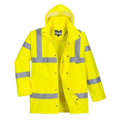 RT60 Hi-Vis Breathable Rain Traffic Jacket Yellow M Regular