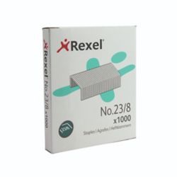 REXEL NO 23 STAPLES 8MM PK1000