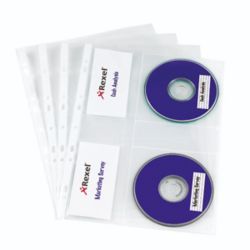 REXEL NYREX CD/DVD POCKET CLEAR PK5