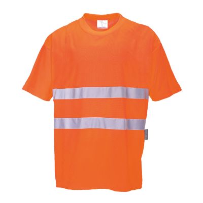 S172 Hi-Vis Cotton Comfort T-Shirt S/S  Orange M Regular