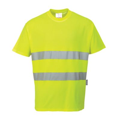 S172 Hi-Vis Cotton Comfort T-Shirt S/S  Yellow L Regular