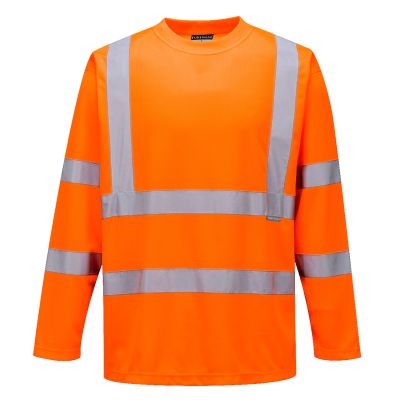 S178 Hi-Vis T-Shirt L/S  Orange L Regular