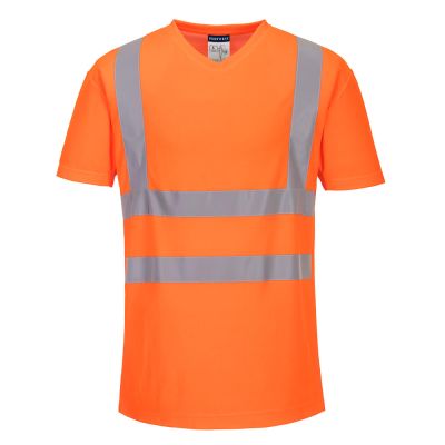 S179 Hi-Vis Cotton Comfort Mesh Insert T-Shirt S/S  Orange L Regular