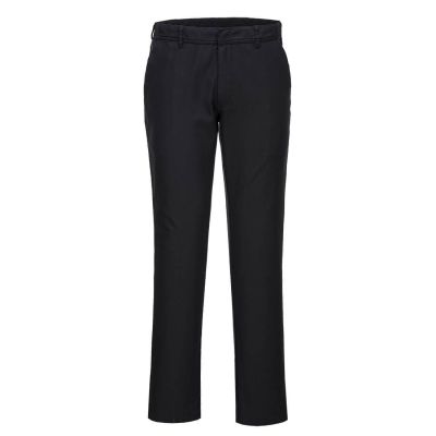 S235 WX2 Eco Women's Stretch Slim Chino Trousers Black 30 Regular