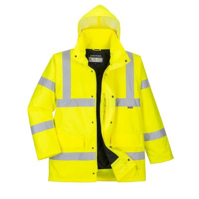 S461 Hi-Vis Breathable Winter Traffic Jacket Yellow L Regular