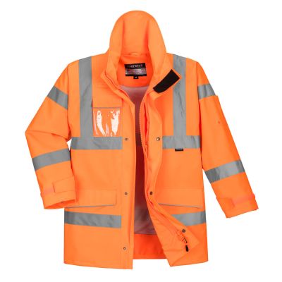 S590 Hi-Vis Extreme Rain Jacket  Orange L Regular